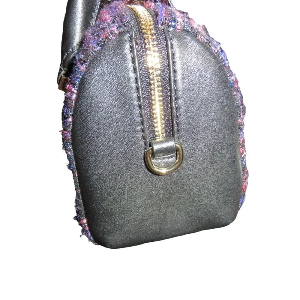 Kate Spade New York Purple Italian Autumn Tweed Emerson Place Lane Boston Bag